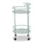 Baxton Studio Newell MidCentury Modern Mint Green Finished Metal 2Tier Kitchen Cart 213-12480-ZORO - alternate 6